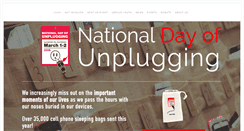 Desktop Screenshot of nationaldayofunplugging.com