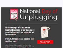 Tablet Screenshot of nationaldayofunplugging.com